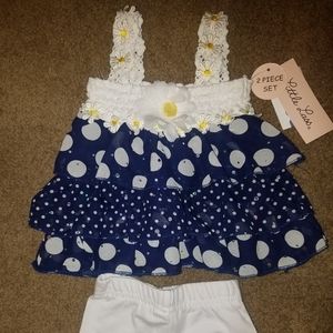 2pc 6mts Little Lass spring outfit